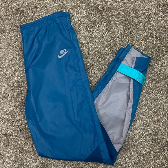 Vintage Nike mens blue gray pull on drawstring pants size L blue tag - Picture 7 of 15
